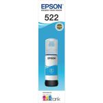 Epson T522 Ink Bottle - Cyan for Epson Expression ET2710 / WorkForce ET1110 / ET4700 / ET1810 / ET2720 / ET4800 / ET2820 / ET2810 Printer