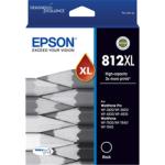 Epson DURABrite Ultra 812XL Ink Cartridge - Black High Yield (1100 Pages) - for WorkForce WF-7840 / WF-7845 / WF-7830 / WF-4830 / WF-4835 / WF-3820 / WF-3825 Printer