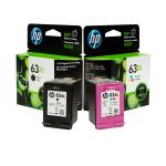 HP 63 Ink Cartridge Value Pack - 2x Black & 1x Tri-Colour for HP DeskJet 2130 / 2131 / 3630 / 3632 / Envy 4520 / 4522 / OfficeJet 3830 / 4650 / 5220 Printer