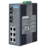 Advantech EKI-2728SI-AE 6+2G SC Single-Mode Full Gigabit Unmanaged Ethernet Switch, -40-75°C