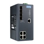 Advantech EKI-7708G-4FI-AE 8 port Full Gigabit Ethernet Ethernet Switch with 4 PoE+ port,-40 75