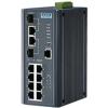 Advantech EKI-7710G-2CPI-AE 10 port Full Gigabit Ethernet Ethernet Switch with 8 PoE+ port,-40 75