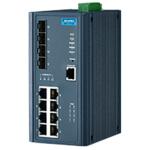 Advantech EKI-7712E-4FPI-AU 8FE+4SFP with POE wide temp