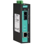 MOXA Industrial media converter 10/100BaseT(X) to 100BaseFX multi-mode, SC fiber connector, -10 to 60°C operating temperature