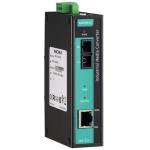 MOXA Industrial media converter 10/100BaseT(X) to 100BaseFX, single-mode, SC fiber connector, -10 to 60°C