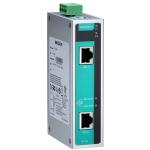 MOXA INJ-24A Gigabit high-power PoE+ injector, max. output of 36W/60W at 24 or 48 VDC by 2-pair/4-pair mode, 0 to 60°C operating temperature