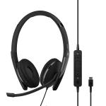 EPOS 1000221 ADAPT 160T ANC USB-C Black Wired USB C On Ear Headset
