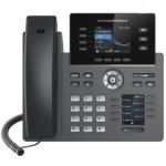 Grandstream GRP2614 4-line Carrier-Grade IP Phone - Black - 2.8" LCD Display / 3-way Audio Conferencing / 12 SIP Accounts / Dual Band WiFi 6 / 1GbE x 1
