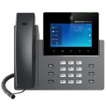 Grandstream GXV3450 16-line IP Video Android Phone - Black - 5.0" Touch Screen / 10-way Audio Conferencing / 16 SIP Accounts / Dual Band Wi-Fi 6 / 1GbE x1 / PoE+