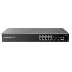Grandstream GWN7801P 10-Port Gigabit L2+ Managed PoE Switch (120W) - 1G SFP x2 / 1GbE PoE+ x8
