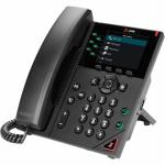 HP POLY HANDSETS 89B68AA Poly VVX 350 6-Line IP Phone and PoE-enabled