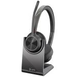 HP Poly Voyager 4320 Bluetooth On-Ear Headset with Stand - UC Certified BT700-A / 2-Mics Noise Cancellation / Busy Light / Up to 50m Distance / Up to 24-Hour Talk-Time