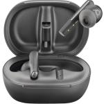 HP Poly Voyager Free 60+ Bluetooth True Wireless In-Ear Active Noise Cancelling Earbuds - UC Certified - Black - BT700-C / 6-Mics Noise Cancellation / ANC / Touch Control / Up to 20m Distance / Up to 16-Hour Talk-Time / Touchscreen