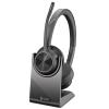 HP Poly Voyager 4320 Bluetooth On-Ear Headset with Stand - Teams Certified BT700-C / 2-Mics Noise Cancellation / Busy Light / Up to 50m Distance / Up to 24-Hour Talk-Time