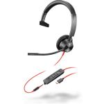 HP Poly Blackwire 3315 Mono USB-C/A/3.5mm Wired On-Ear Headset - UC Certified Noise-Canceling Mic  / Dynamic EQ /  In-line Control