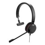 Jabra Evolve 30 II Mono USB-A Wired On-Ear Headset with In-Line Controls - UC Certified Plug and play / Busy Light / Mic Noise Cancellation
