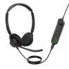 Jabra Engage 50 II USB-C/A Wired On-Ear Headset - UC Certified 2-Mics Noise Cancellation / Busy Light / In-Line Control