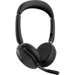 Jabra Evolve2 65 Flex Foldable Bluetooth On-Ear ANC Headset - Teams Certified USB-C / 6-Mics Noise Cancellation / Hybrid ANC / Retractable Mic / Busy Light / Up to 30m Distance / Up to 20-Hour Talk-Time