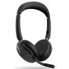 Jabra Evolve2 65 Flex Foldable Bluetooth On-Ear ANC Headset - UC Certified USB-A / 6-Mics Noise Cancellation / Hybrid ANC / Retractable Mic / Busy Light / Up to 30m Distance / Up to 20-Hour Talk-Time