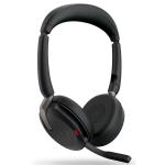 Jabra Evolve2 65 Flex Foldable Bluetooth On-Ear ANC Headset - UC Certified USB-A / 6-Mics Noise Cancellation / Hybrid ANC / Retractable Mic / Busy Light / Up to 30m Distance / Up to 20-Hour Talk-Time