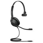 Jabra Evolve2 30 SE Mono USB-C/A Wired On-Ear Headset - Teams Certified 2-Mics Noise Cancellation / Busy Light