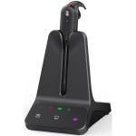 Yealink WH63 E2 Mono DECT Wireless Headset with Charging Stand - Teams Certified 2-Mics Noise Cancellation / 4 Wearing Styles / Busy Light / Up to 120m Distance / Up to 7-Hour Talk-time