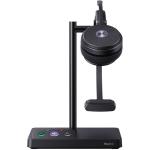 Yealink WH62 Mono DECT Wireless Headset with Charging Stand - Teams Certified 2-Mics Noise Cancellation / Busy Light / Up to 160m Distance / Up to 13-Hour Talk-time