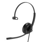 Yealink UH34 Mono USB Wired On-Ear Headset - Teams Certified 1-Mic Noise Cancellation / In-Line Controls
