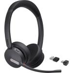 Yealink BH70 Bluetooth On-Ear Headset - Teams Certified USB-C/A / 3-Mics Noise Cancellation / 35mm Speaker / 6-Audio Equalizers / Light Weight 148g / Up to 30m Distance / Up to 35-Hour Talk-time