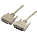 Dynamix C-NM25-M DB25 Male to Female Null Modem Cable - 2m