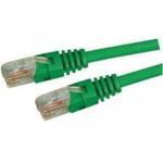 Dynamix PLG-C5E-0 0.5m Cat5e Green UTP Patch  Lead (T568A Specification) 100MHz Slimline Moulding & Latch Down Plug