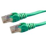 Dynamix PLG-C6A-5 Cat6 RJ45 Patch Lead - 5m - Green UTP - T568A - 250MHz - 24AWG - Slimline - Snagless - Gold Plated