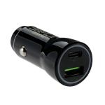 Jackson PTUSB54CIG 5.4A Dual Port In-Car Phone Charger with 1x USB-A & 1x USB-C Port - Black Fast Charge 2 Devices Simultaneously - Compact Design