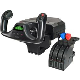 Logitech Pro Flight Gaming Yoke System, Professional Simulation Yoke and Throttle Quadrant