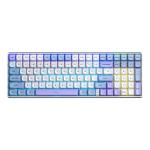 Aula S100 Pro Tri-mode Wireless Mechanical Gaming Keyboard - White Blue Red Switch