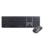 Bonelk KM-447 Bluetooth/RF Keyboard & Mouse Combo for PC and Mac - Space Grey Slim