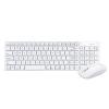 Bonelk KM-322 Wireless Keyboard & Mouse Combo for PC and Mac - White Slim
