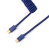 Keychron CAB-L Coiled USB-C Straight Aviator Cable - Blue