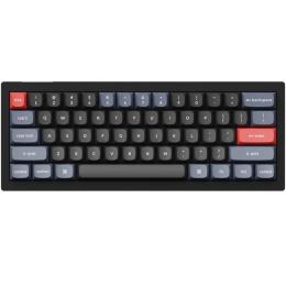 Keychron V4-B1 V4 ANSI 60% Layout 61 Key Carbon Black Full Assembled Hot-Swap Mechanical Wired Normal Profile QMK Custom Keyboard - Keychron K Pro Red Switch - RGB Backlight