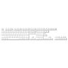 Keychron PBT-05 Double Shot OSA PBT Keycap Full Keycap Set - Black Lettering on White Keys