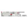 Keychron PBT-47 Double Shot KSA PBT Keycap Full Keycap Set - Light Gray and White