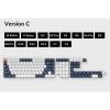 Keychron T6 OEM Dye-Sub PBT Keycap Set - Bluish Black White Full Set Keychron T6 OEM Dye-Sub PBT Keycap Set - Bluish Black White Full Set