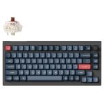 Keychron V1M-D3 V1 Max D3 75% Wireless Mechanical Keyboards Swappable RGB Backlight Brown Switch - Black Knob Version