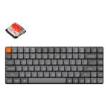 Keychron K3M-B1 K3 Max 75% Low Profile Mechanical Wireless Keyboard -  RGB Backlight Gateron Mechanical Low Profile Red Switches - 84 Key - Full Assembled  - 2.4GHz / Bluetooth - QMK