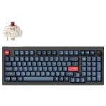 Keychron V5M-D3 V5 MAX ANSI 96% layout 100 Key Carbon Black Full Assembled KnobBrownSwitchRGBHot-Swap Gateron Jupiter Wireless / Wired / 2.4GHz Normal Profile QMK Custom Keyboard