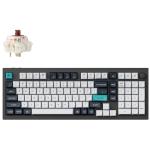 Keychron Q5M-M3 Q5 Max 96% Wireless Mechanical Keyboard - Carbon Black Hot-Swap Gateron Jupiter Brown Switch - ANSI 96% Layout - 100 Key Carbon - Full Assembled Knob - RGB Jupiter Wireless / Wired / 2.4GHz - Normal Profile - QMK Custom Keyb