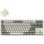 Keychron Q3M-P4 Q3 Max 80% - Shell White Gateron Jupiter Banana Switch - Wireless / Wired / 2.4GHz - Normal Profile - QMK Custom Keyboard - ANSI - TKL - 87 Key - Full Assembled - Knob - RGB Hot-Swap