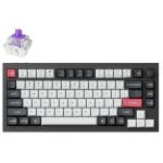 Keychron Q1H-M1 Q1 HE 75% QMK Wireless Fully Assemble Knob Carbon Black Gateron Double-Rail Magnetic Nubela Switch Custom Keyboard