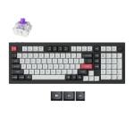 Keychron Q5 HE 96% QMK Fully Assembled Knob Carbon Black Gaternon Double-Rail Magnetic Nebula Switch Wireless Custom Keyboard