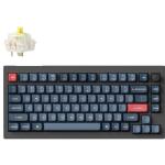 Keychron V1 Max Mechanical Keyboard - Carbon Black QMK/VIA Wireless - Fully Assembled Knob - Gaternon Jupiter Banana Switch Custom